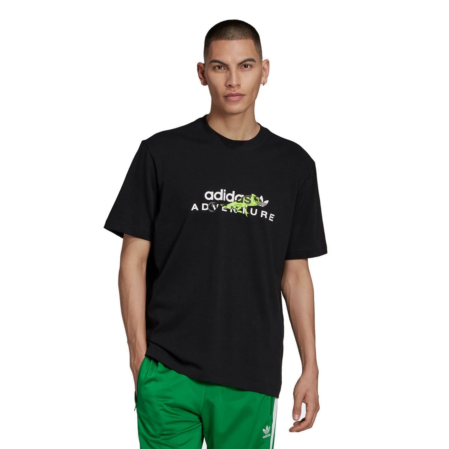 adidas Originals ADV Adventure Big Logo Tee - Black - ViaductClothing -  -  