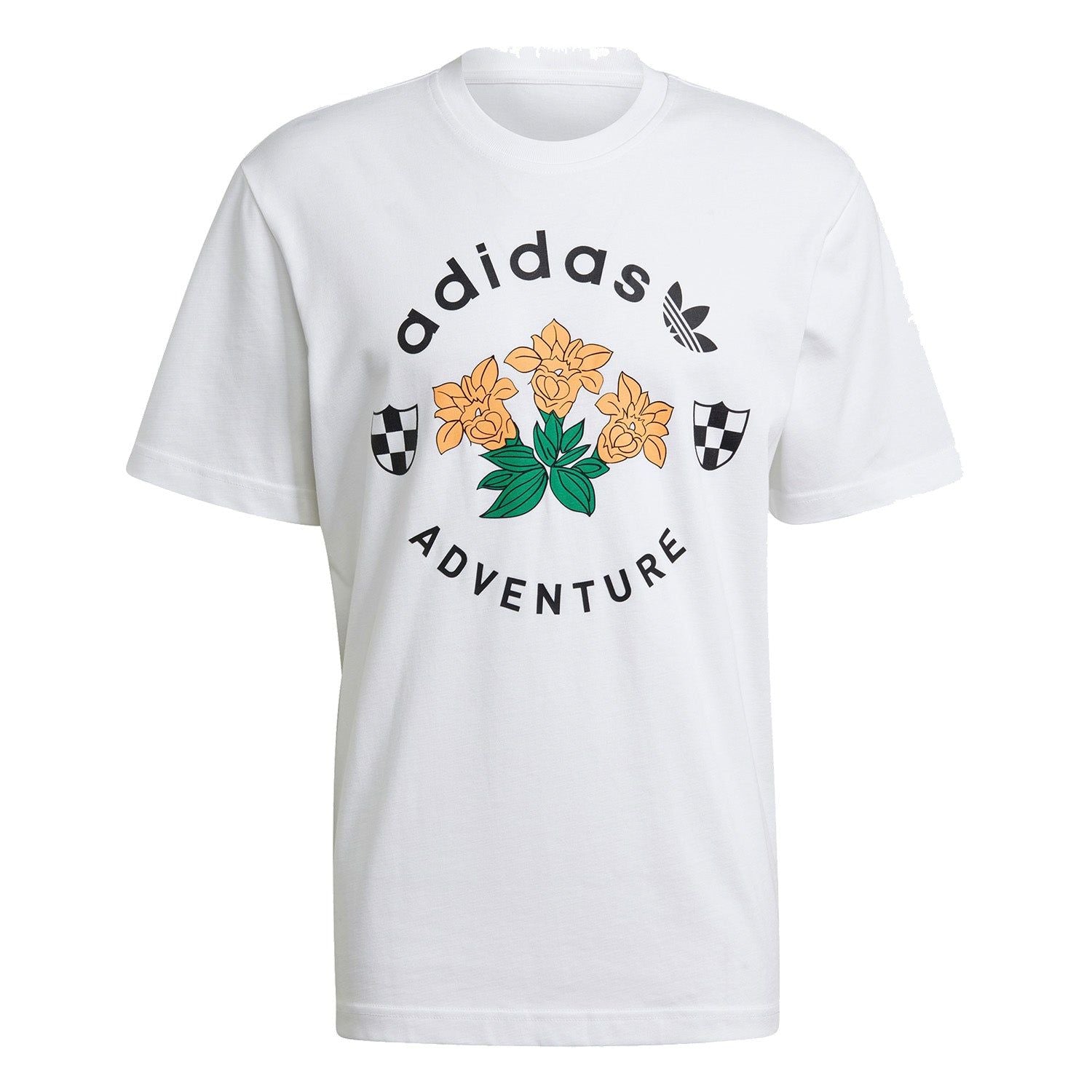 adidas Originals ADV Adventure Flowers T-shirt - White - ViaductClothing -  -  