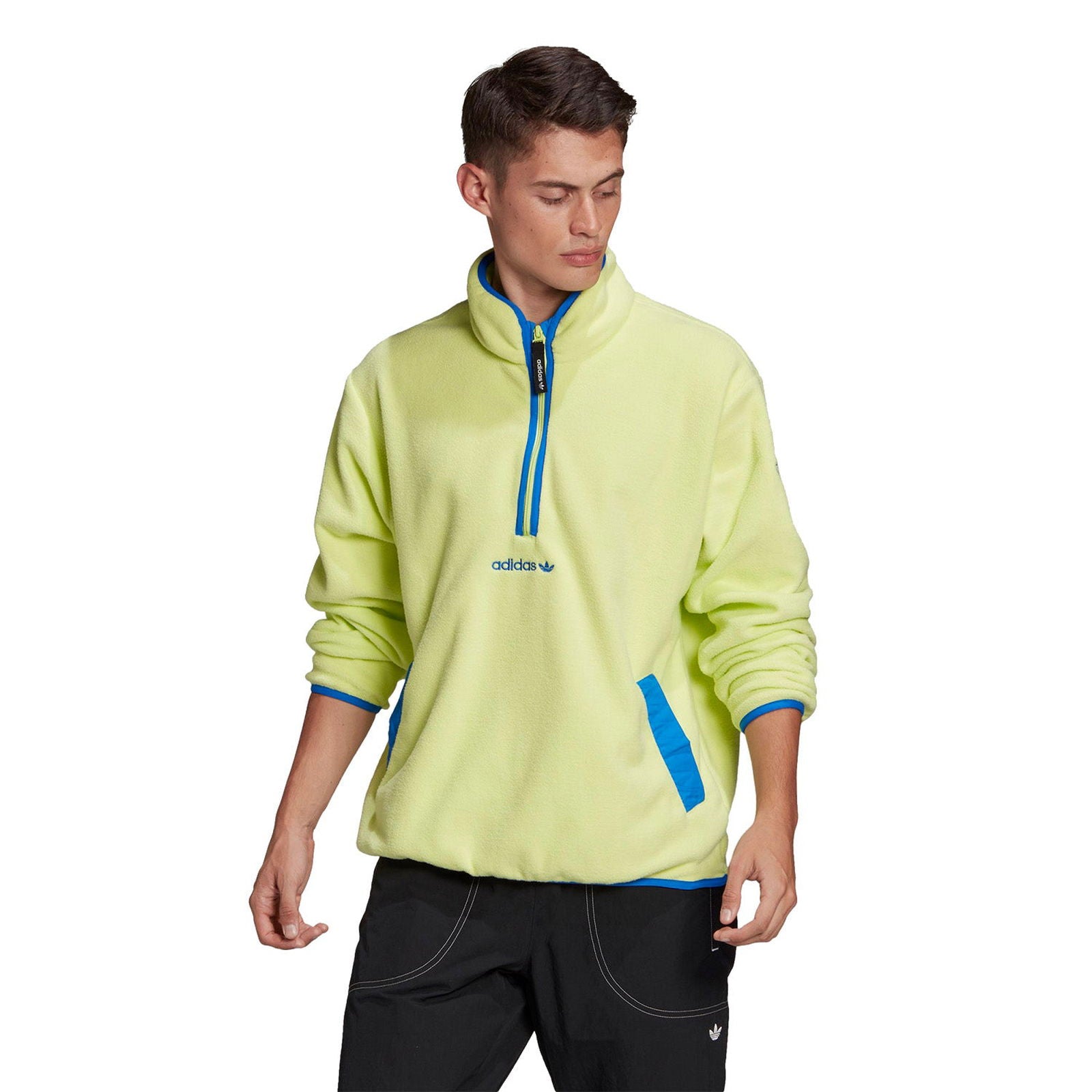 adidas Originals ADV Adventure Half Zip Fleece - Semi Frozen Yellow - ViaductClothing -  -  