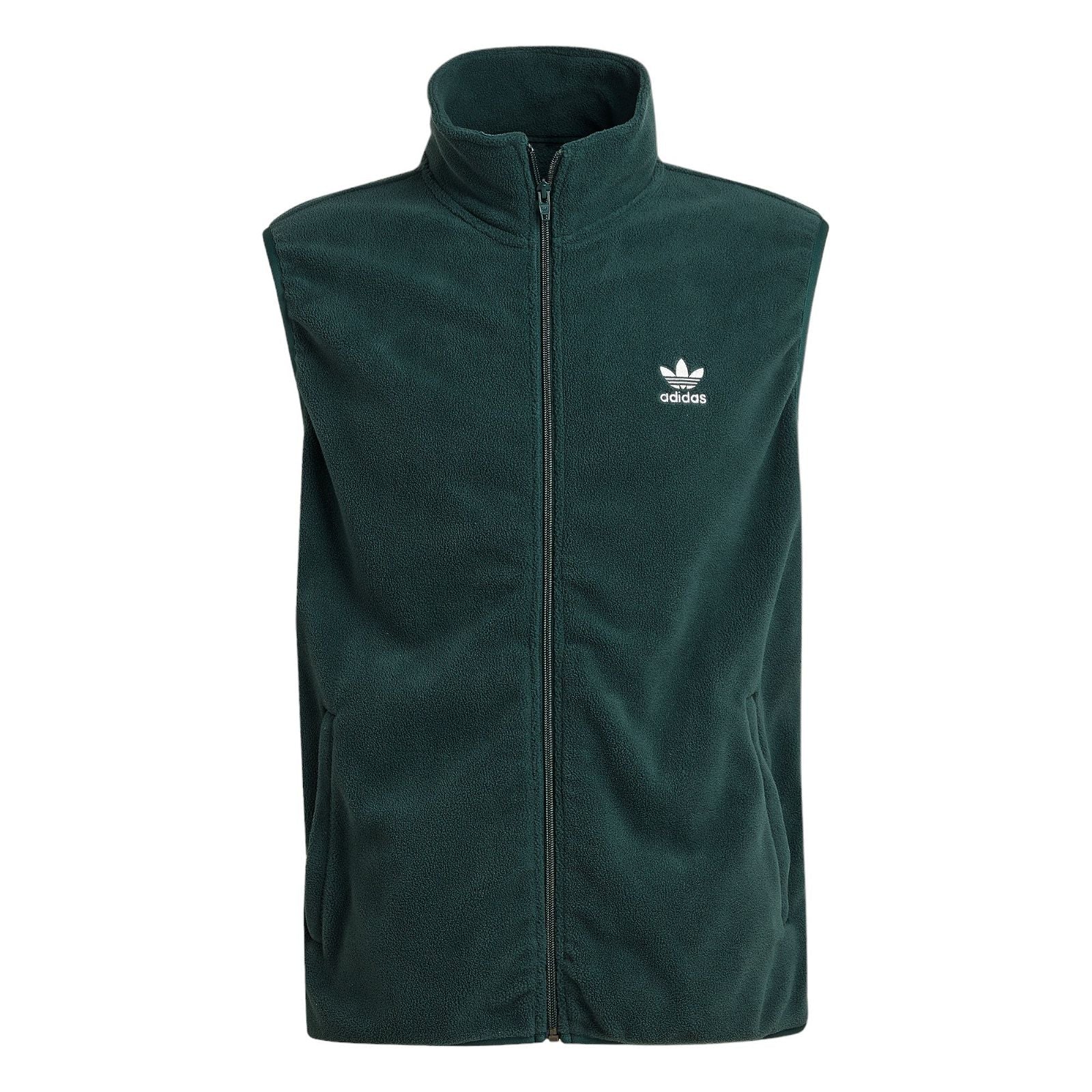 adidas Originals Adicolor 3-Stripes Fleece Gilet - Green - ViaductClothing -  -  