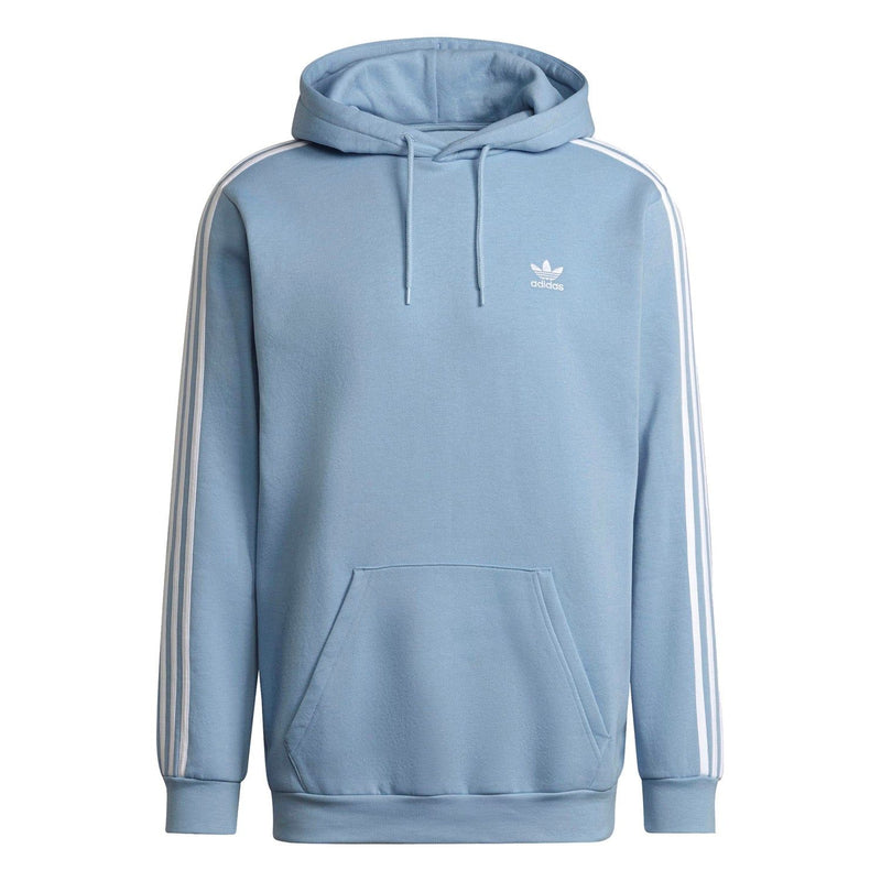 Adidas trefoil hoodie clear sky hot sale