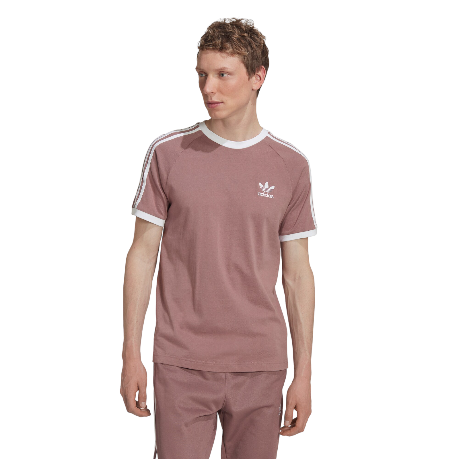 adidas Originals Adicolor Classics 3 Stripes T Shirt Purple HM9326 ViaductClothing