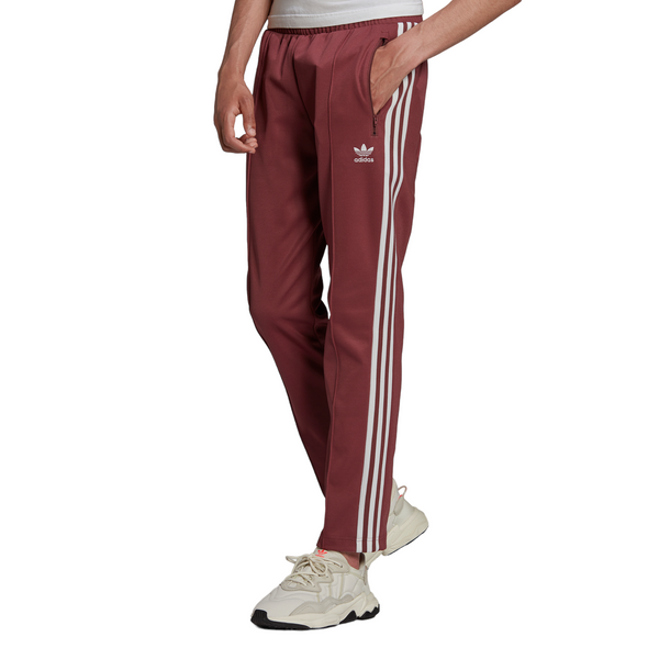 Adidas beckenbauer track pants maroon discount