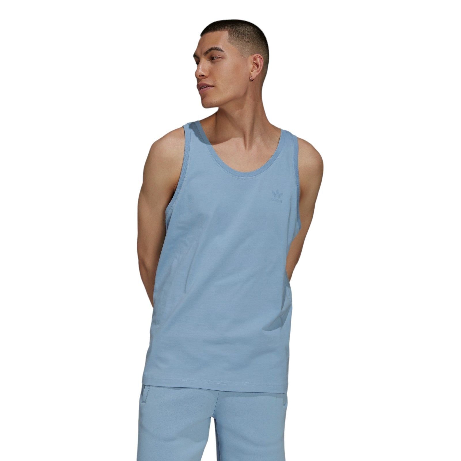 adidas Originals Adicolor Classics MM Trefoil Tank Top - Ambient Sky - ViaductClothing -  -  