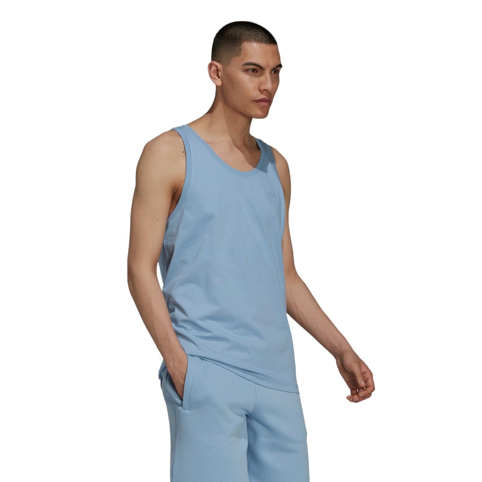 adidas Originals Adicolor Classics MM Trefoil Tank Top - Ambient Sky - ViaductClothing -  -  