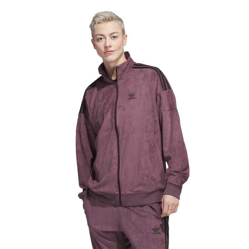 adidas Originals Adicolor Classics Plush Track Top Shadow Maroon ViaductClothing