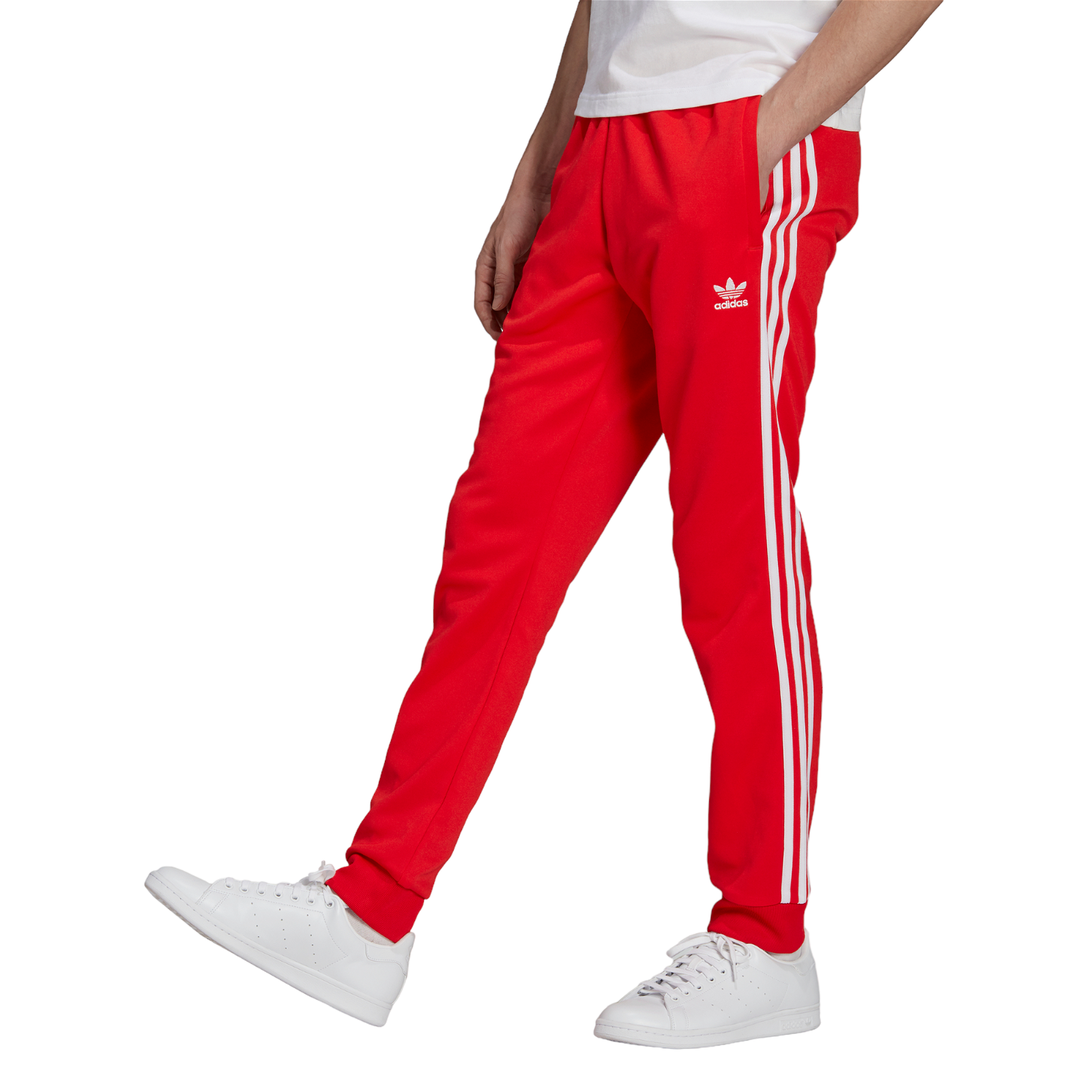 adidas Originals Adicolor Classics Superstar SST Track Pants Red ViaductClothing