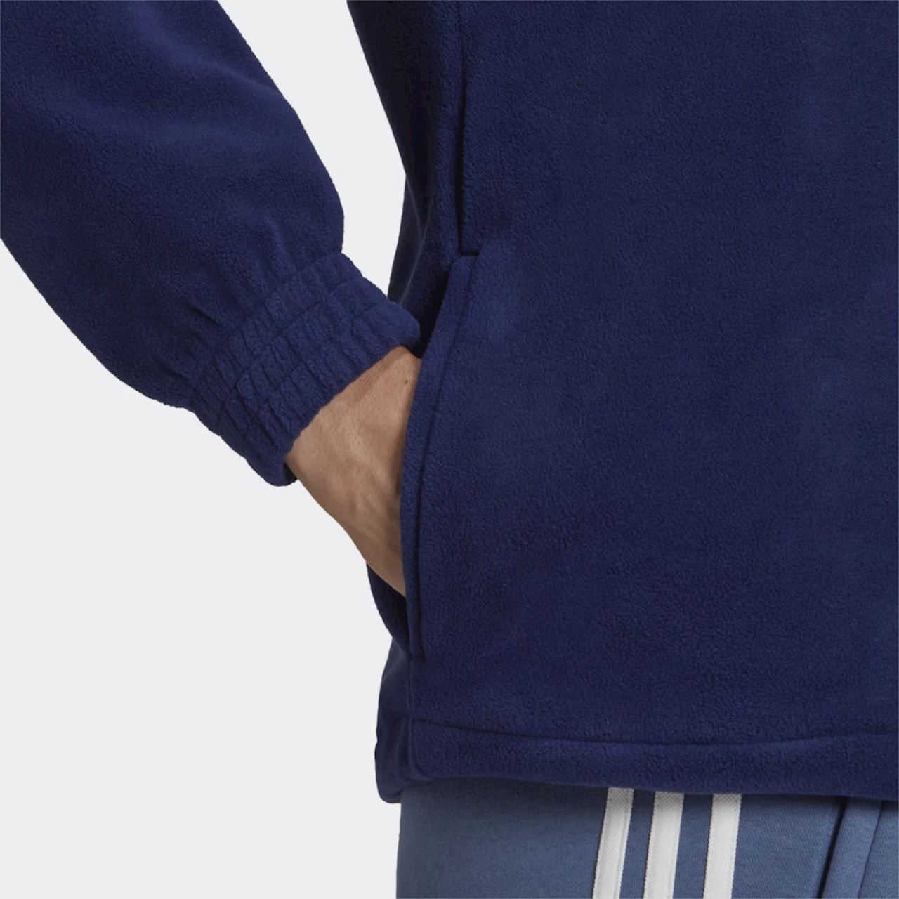 adidas Originals Adicolor Classics Teddy Fleece Half-Zip Jacket - Navy - ViaductClothing -  -  