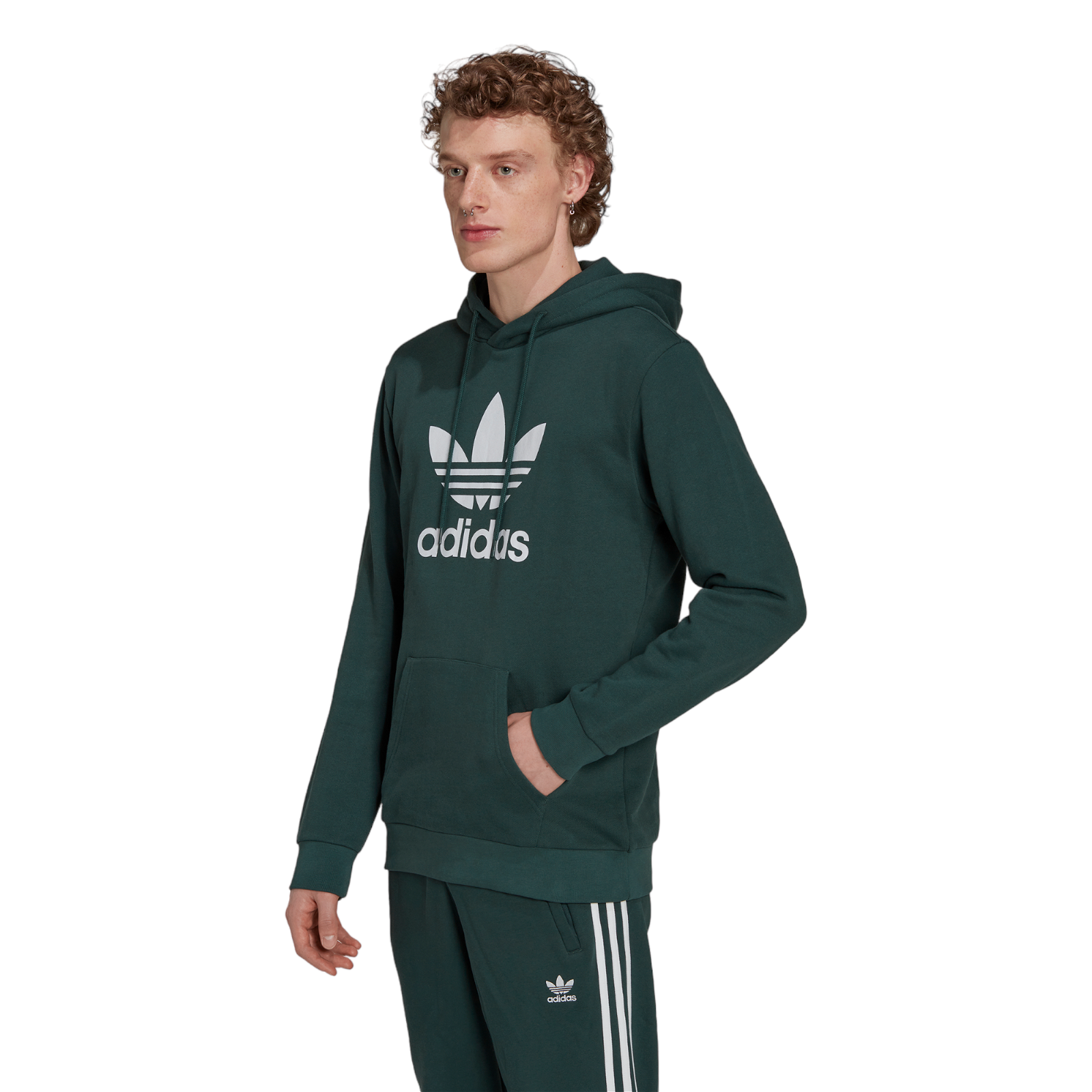 adidas Originals Adicolor Classics Trefoil Hoodie Mineral Green ViaductClothing
