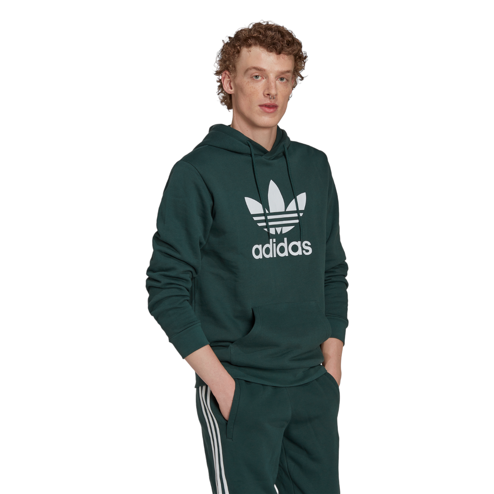 adidas Originals Adicolor Classics Trefoil Hoodie - Mineral Green - ViaductClothing -  -  
