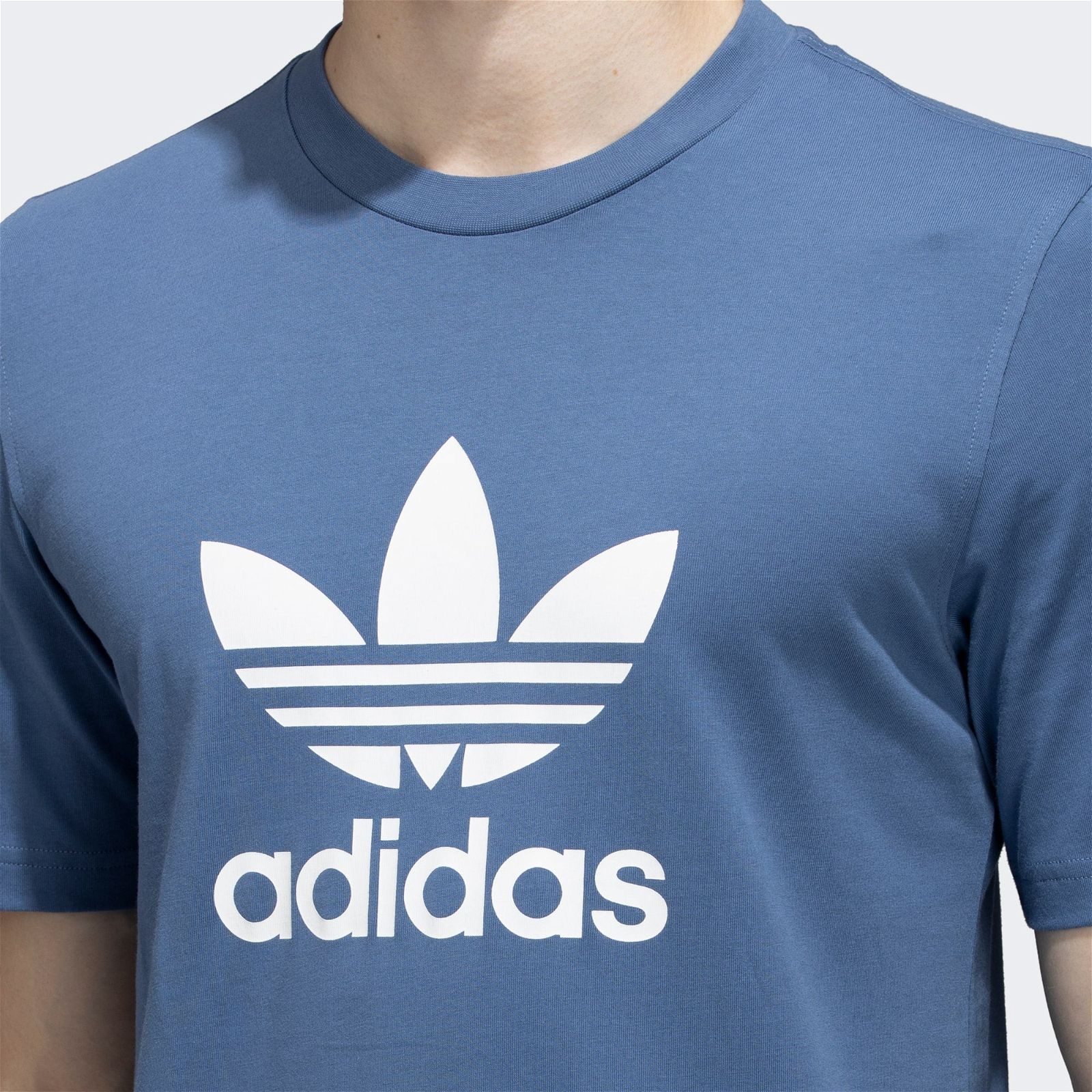 adidas Originals Adicolor Classics Trefoil Tee - Blue - ViaductClothing -  -  