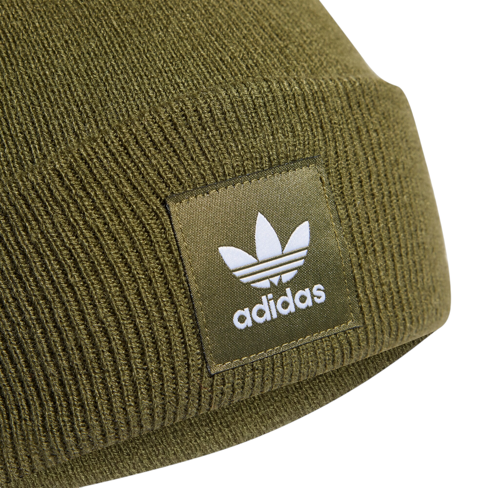 adidas Originals Adicolor Cuff Beanie - Focus Olive Green - ViaductClothing -  -  