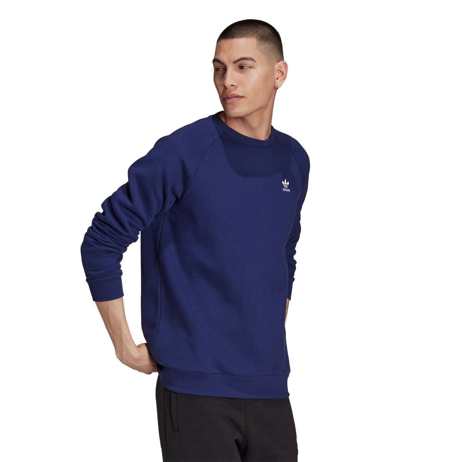 adidas Originals Adicolor Essentials Trefoil Crewneck Sweatshirt - Night Sky - ViaductClothing -  -  