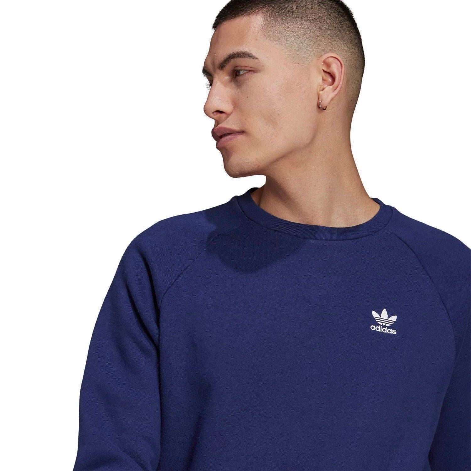 adidas Originals Adicolor Essentials Trefoil Crewneck Sweatshirt - Night Sky - ViaductClothing -  -  