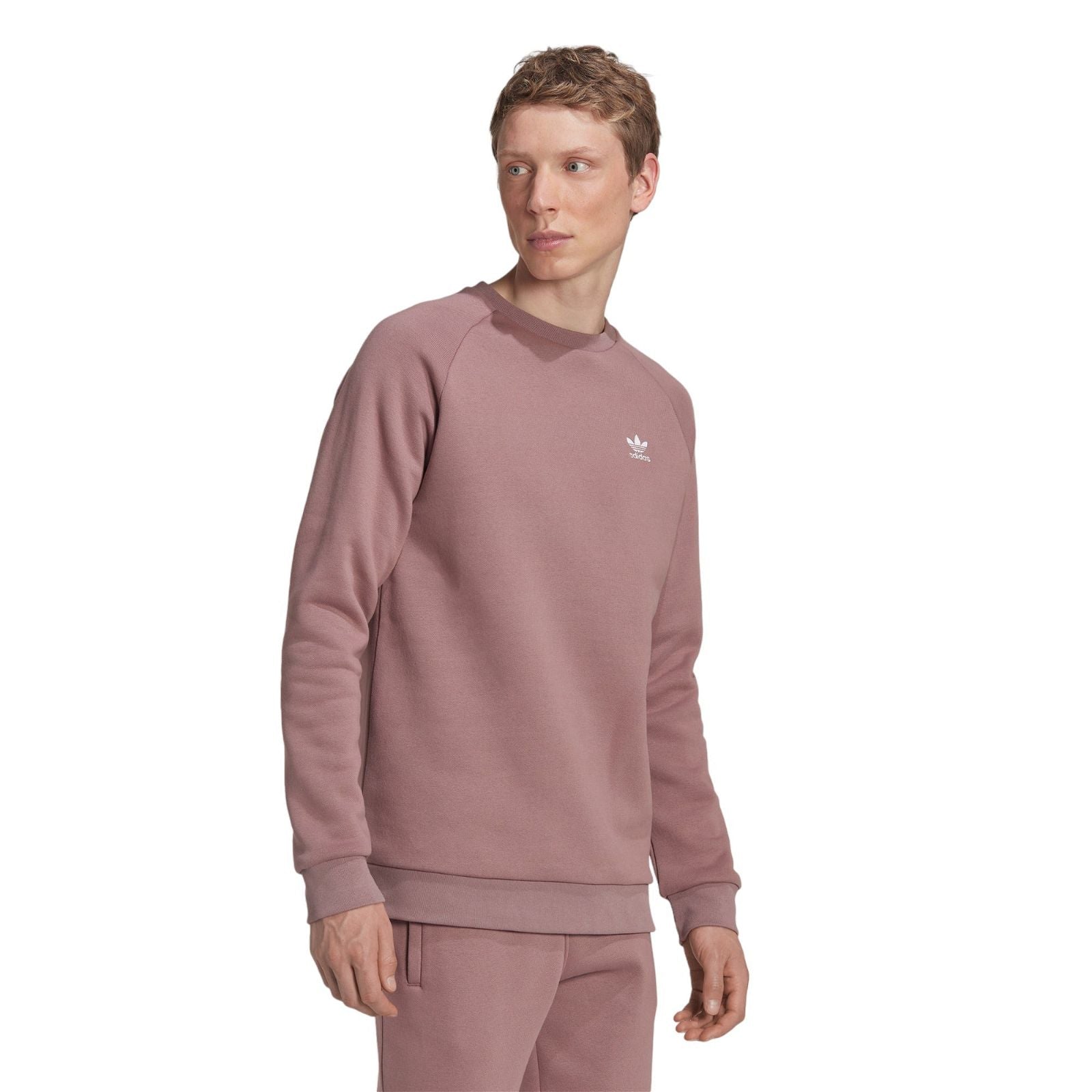 adidas Originals Adicolor Essentials Trefoil Crewneck Sweatshirt - Purple - ViaductClothing -  -  