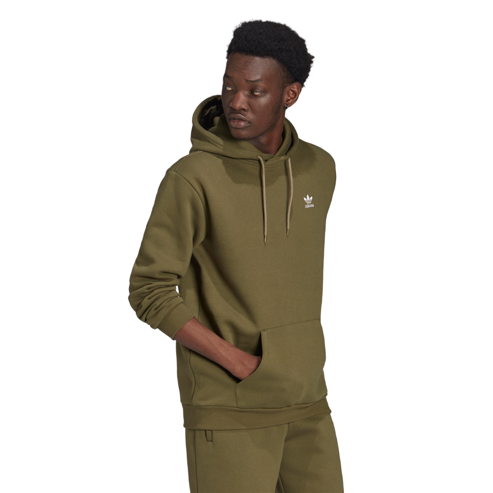 adidas Originals Adicolor Essentials Trefoil Hoodie -  Green - ViaductClothing -  -  
