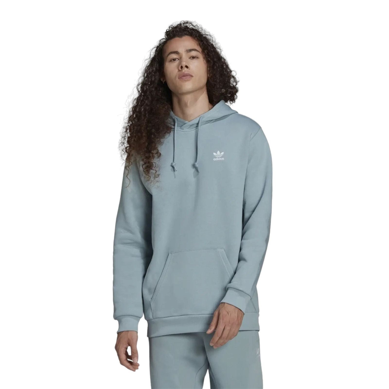 adidas Originals Adicolor Essentials Trefoil Hoodie - Magic Grey - ViaductClothing -  -  