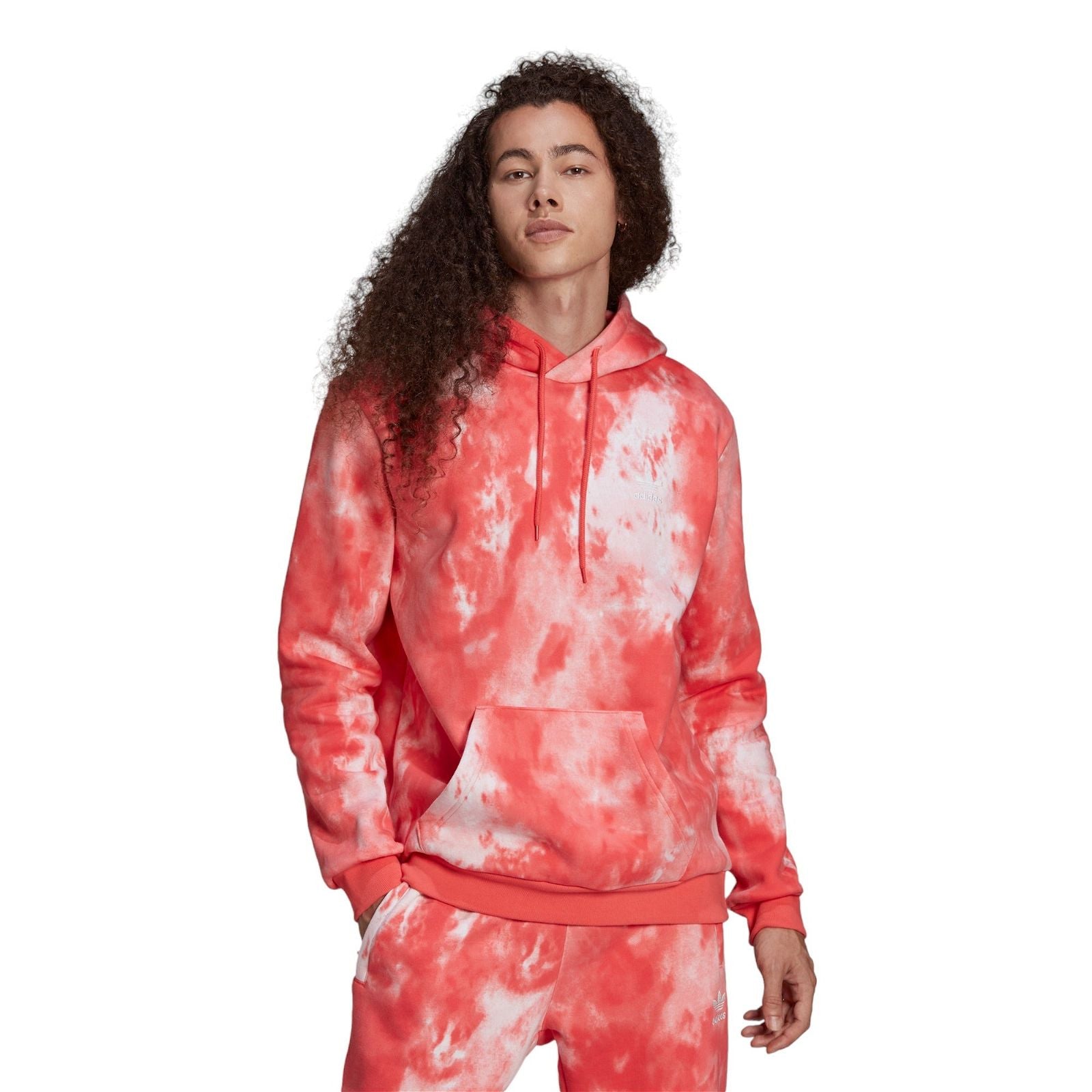 adidas Originals Adicolor Essentials Trefoil Hoodie - Semi Turbo Red - ViaductClothing -  -  