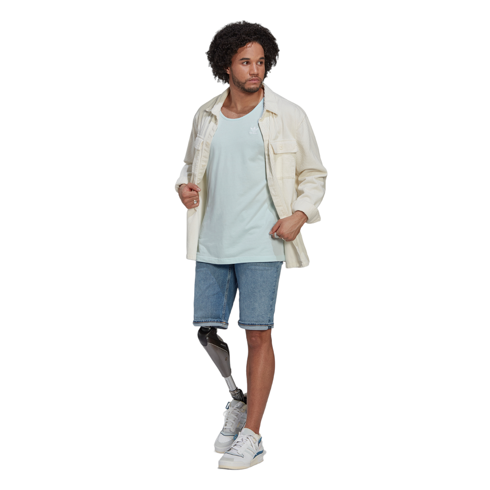 adidas Originals Adicolor Essentials Trefoil Tank Top - Almost Blue - ViaductClothing -  -  