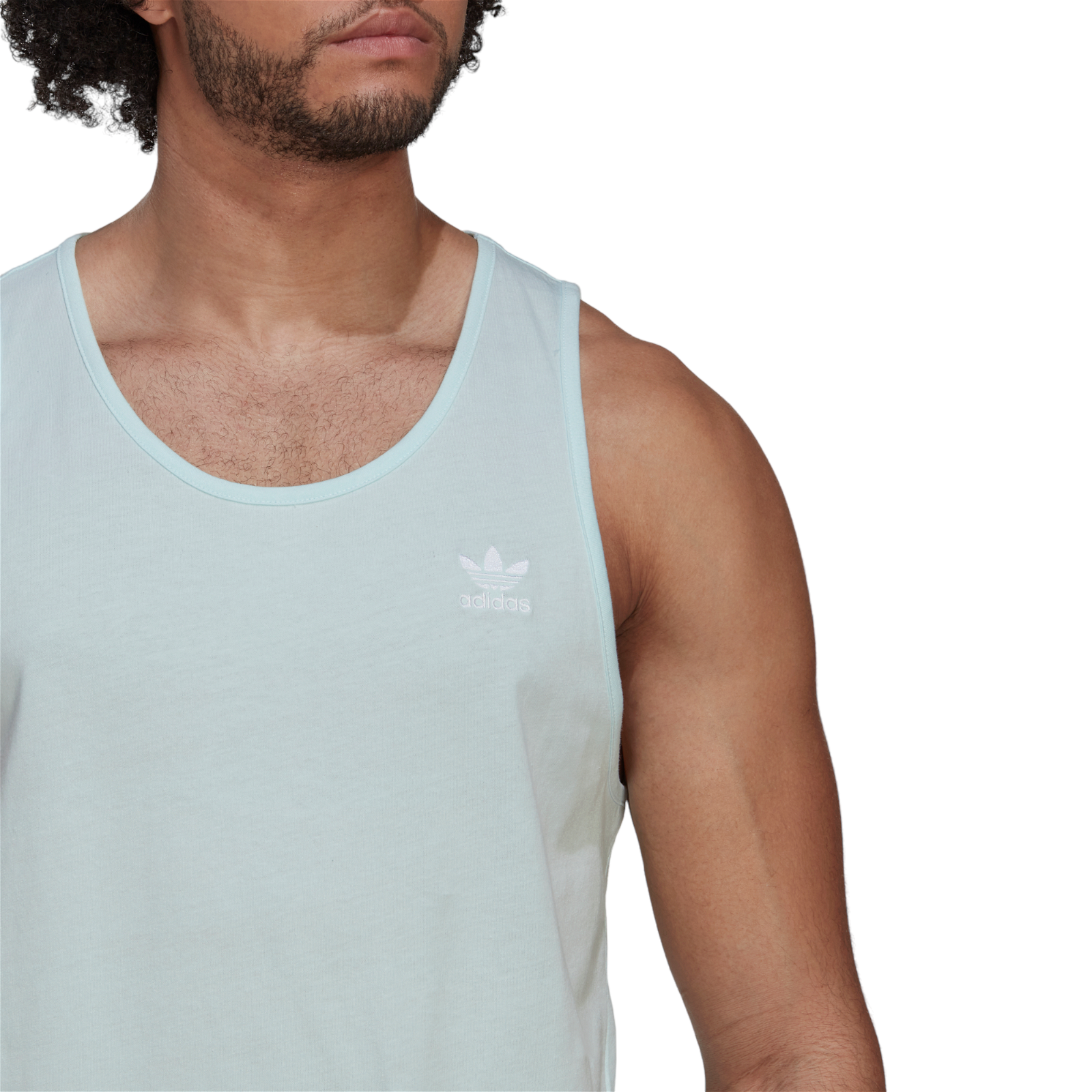 adidas Originals Adicolor Essentials Trefoil Tank Top - Almost Blue - ViaductClothing -  -  