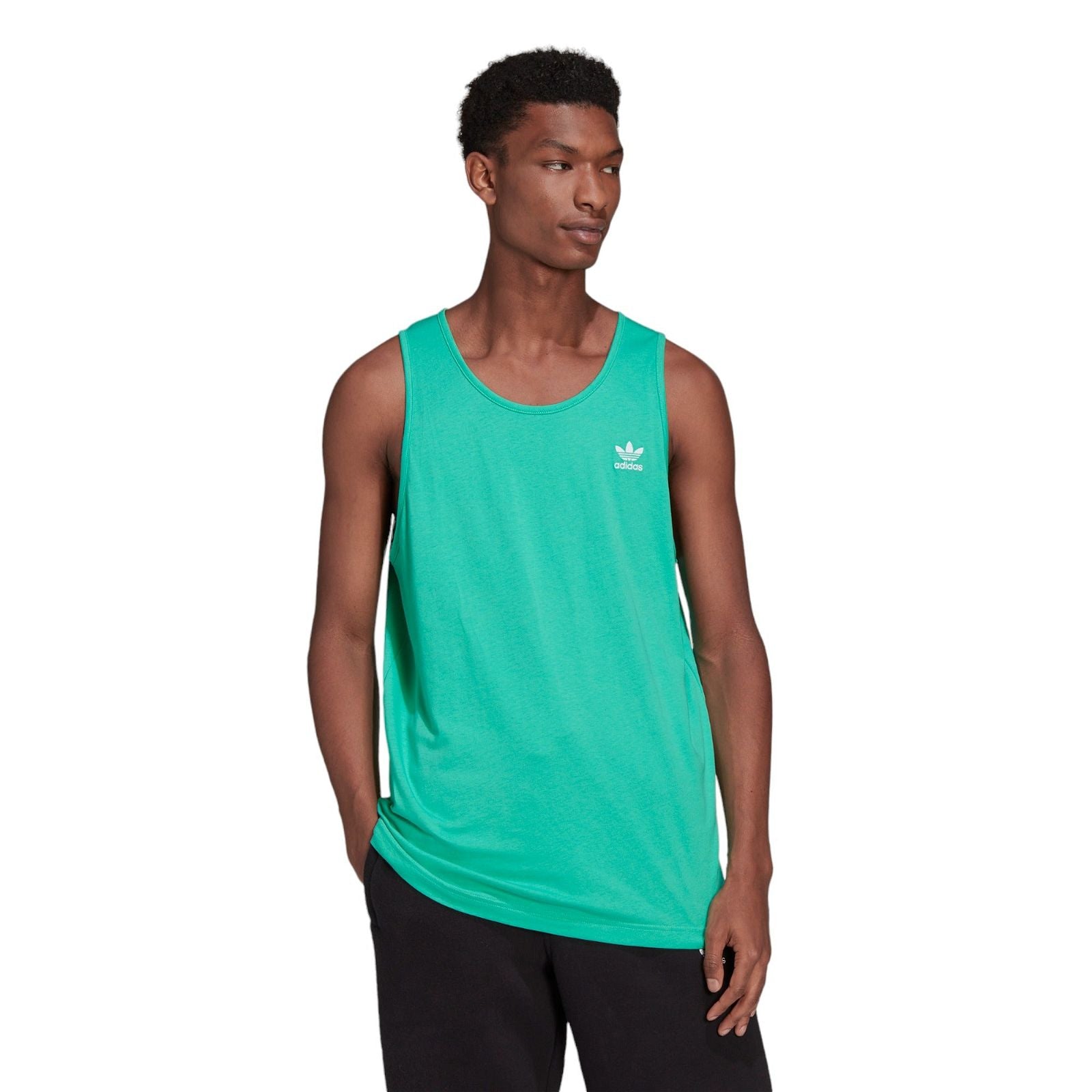 adidas Originals Adicolor Essentials Trefoil Tank Top - Hi-Res Green - ViaductClothing -  -  