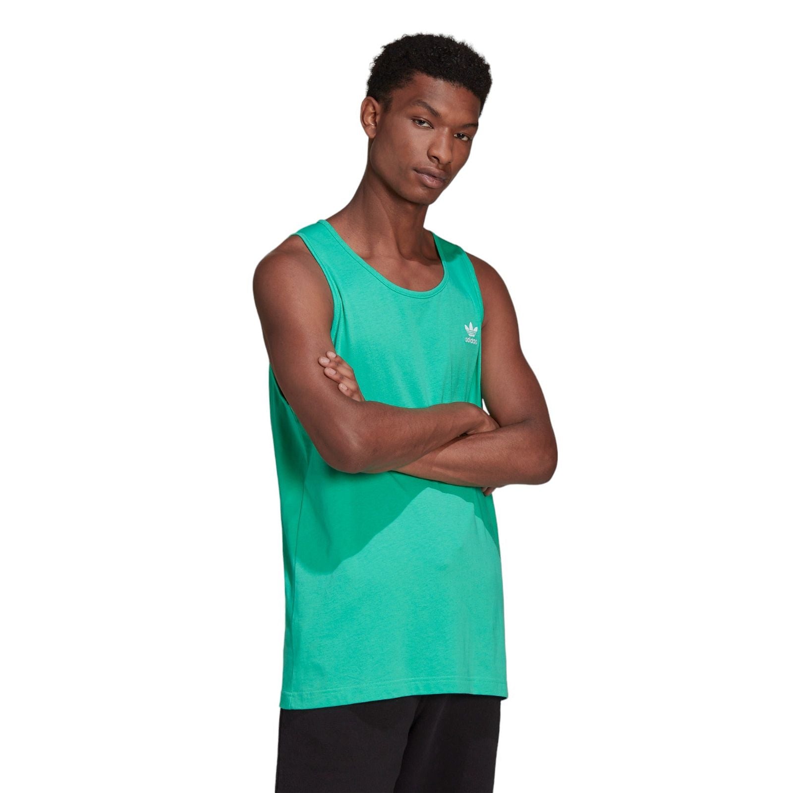 adidas Originals Adicolor Essentials Trefoil Tank Top - Hi-Res Green - ViaductClothing -  -  