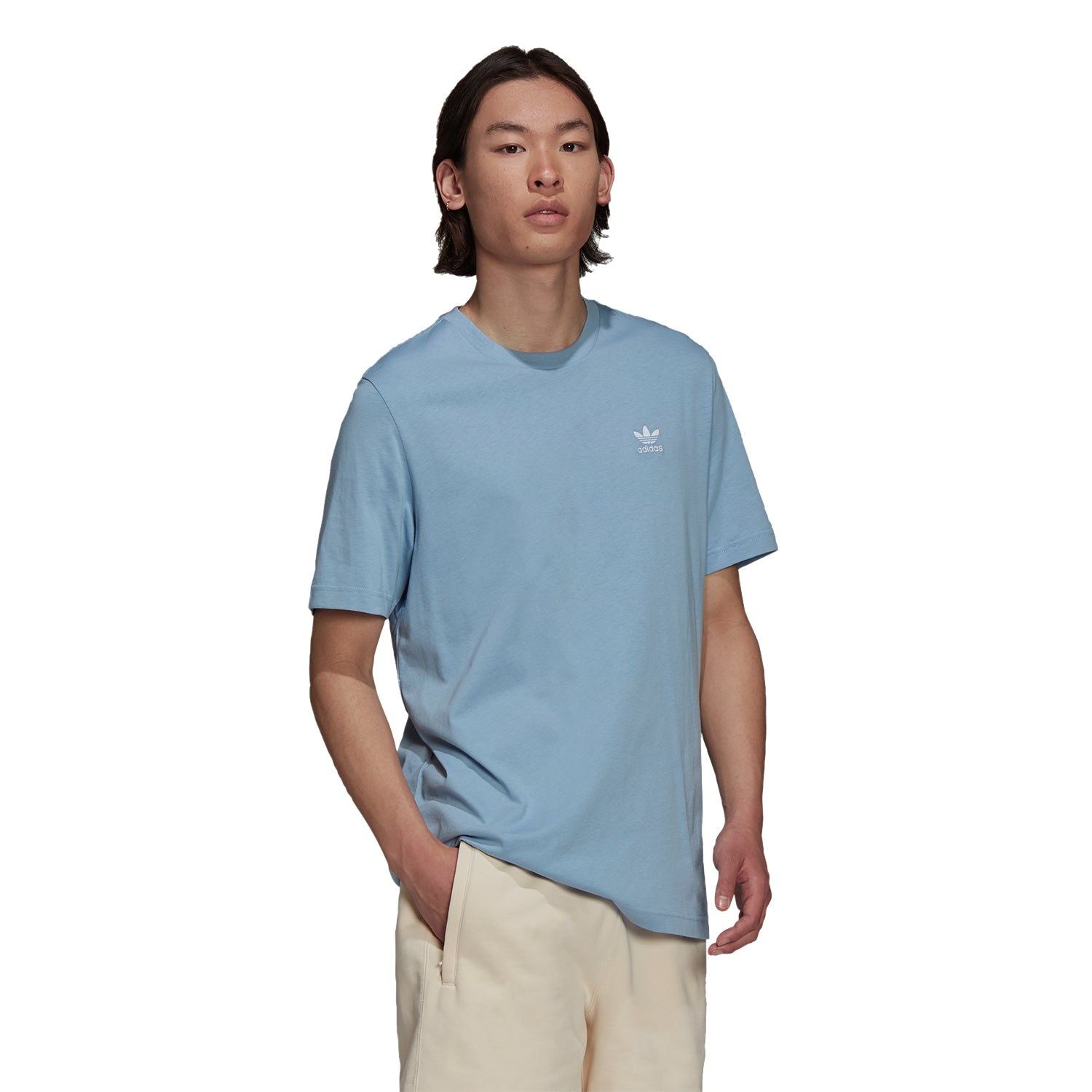 adidas Originals Adicolor Essentials Trefoil Tee - Ambient Sky Blue - ViaductClothing -  -  