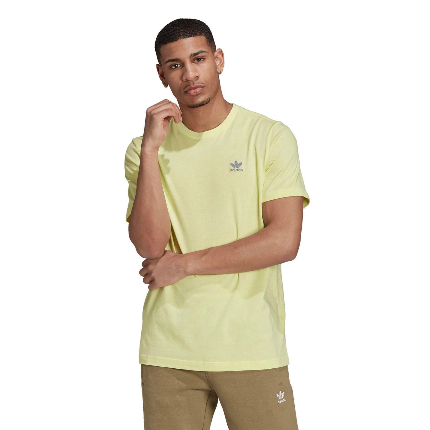 adidas Originals Adicolor Essentials Trefoil Tee - Pulse Yellow - ViaductClothing -  -  
