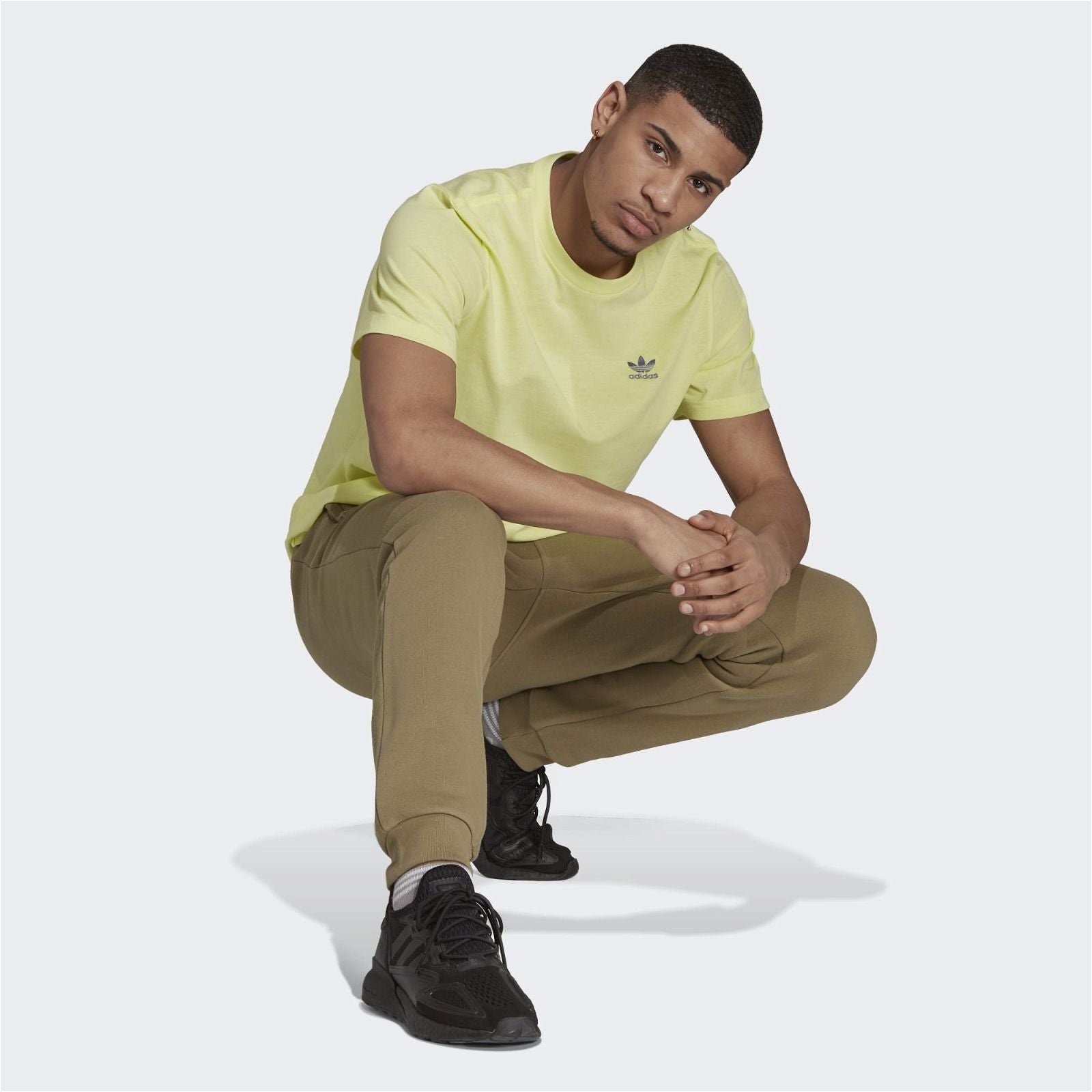 adidas Originals Adicolor Essentials Trefoil Tee - Pulse Yellow - ViaductClothing -  -  