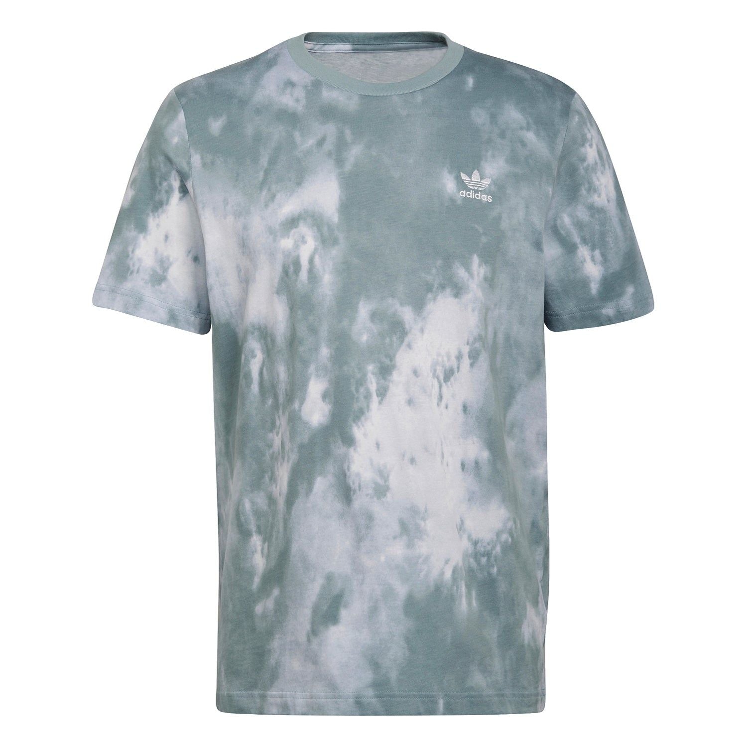 adidas Originals Adicolor Essentials Trefoil Tie-Dyed Tee - Magic Grey - ViaductClothing -  -  
