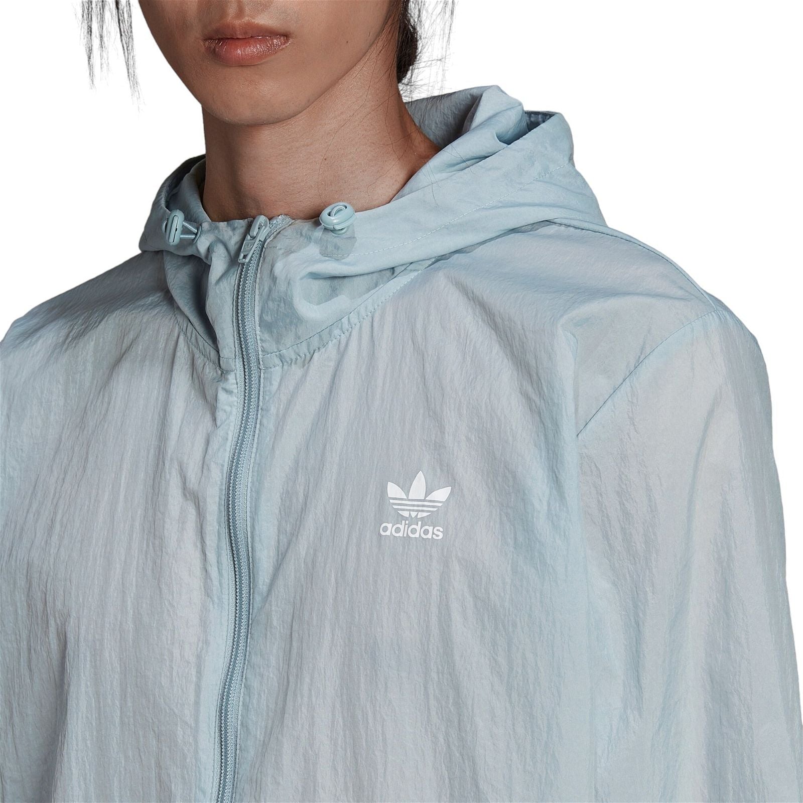 adidas Originals Adicolor Essentials Trefoil Windbreaker - Magic Grey - ViaductClothing -  -  