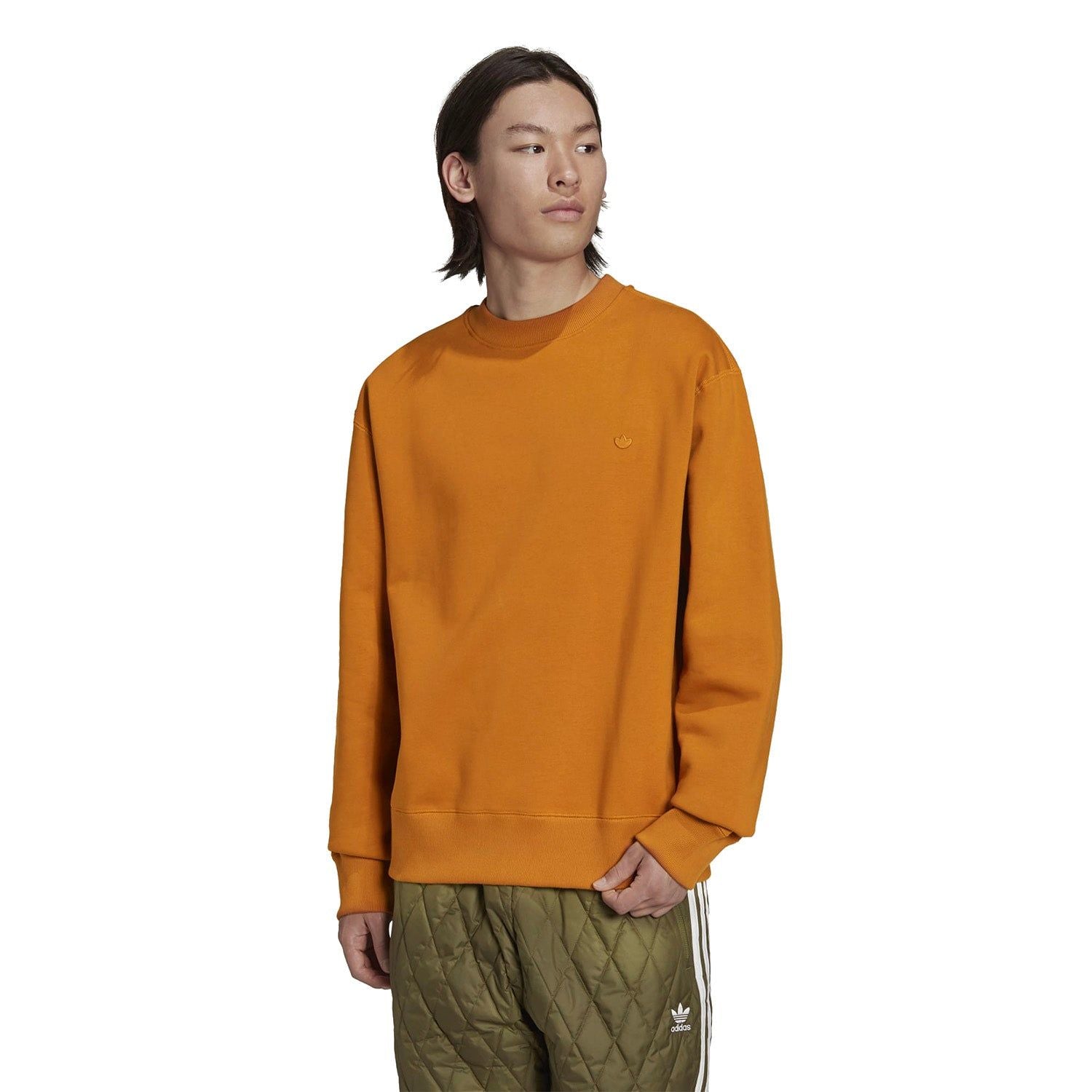 adidas Originals Adicolor Trefoil Crewneck Sweatshirt - Orange - ViaductClothing -  -  