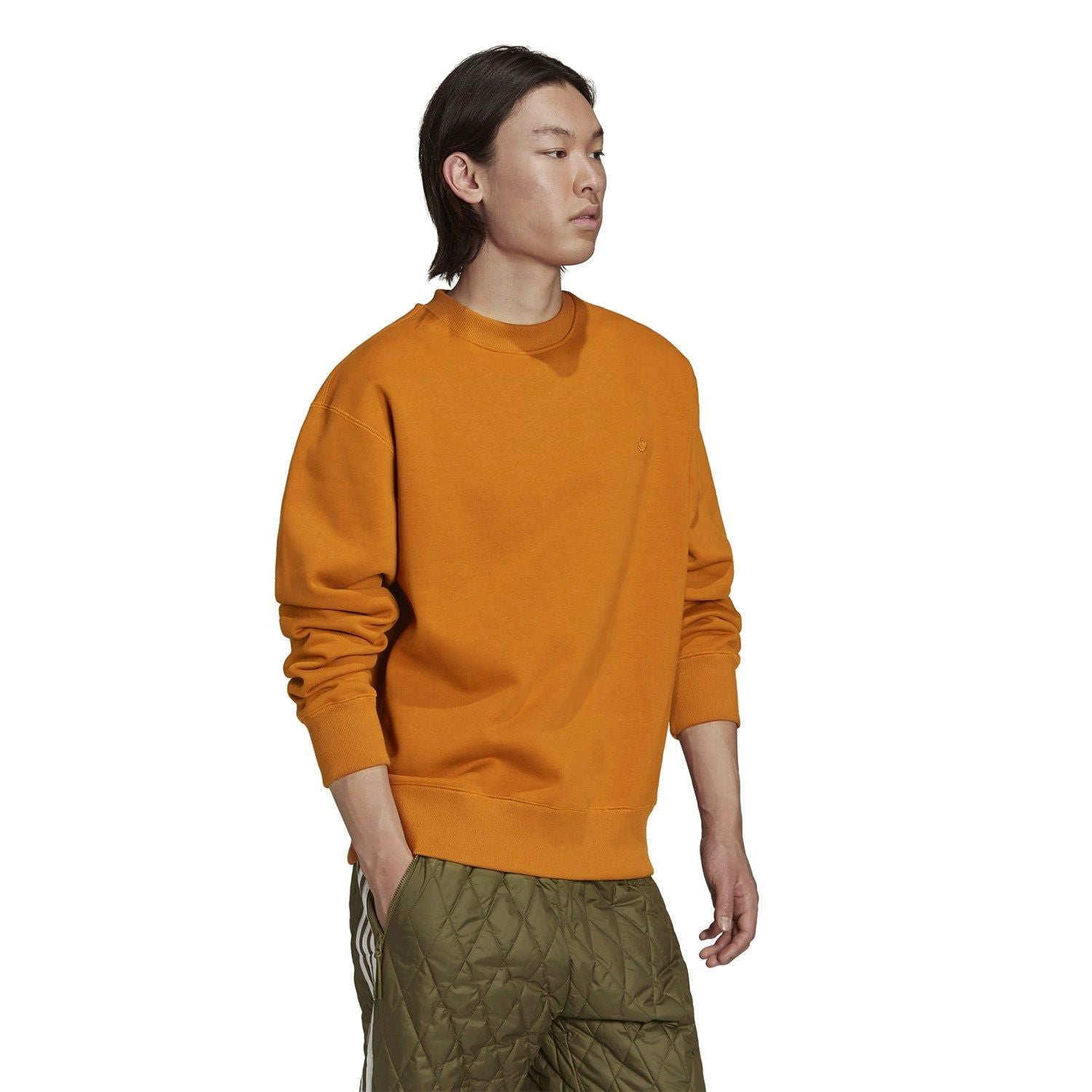 adidas Originals Adicolor Trefoil Crewneck Sweatshirt - Orange - ViaductClothing -  -  