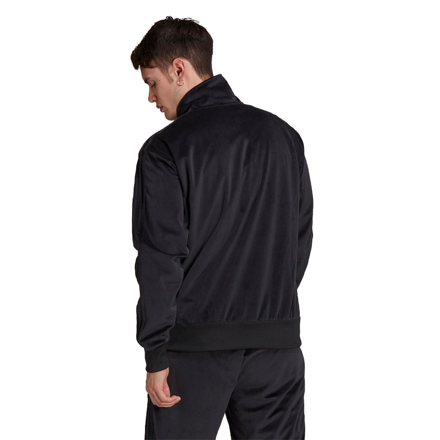 adidas Originals Adicolor Velour Firebird Track Jacket - Black - ViaductClothing -  -  