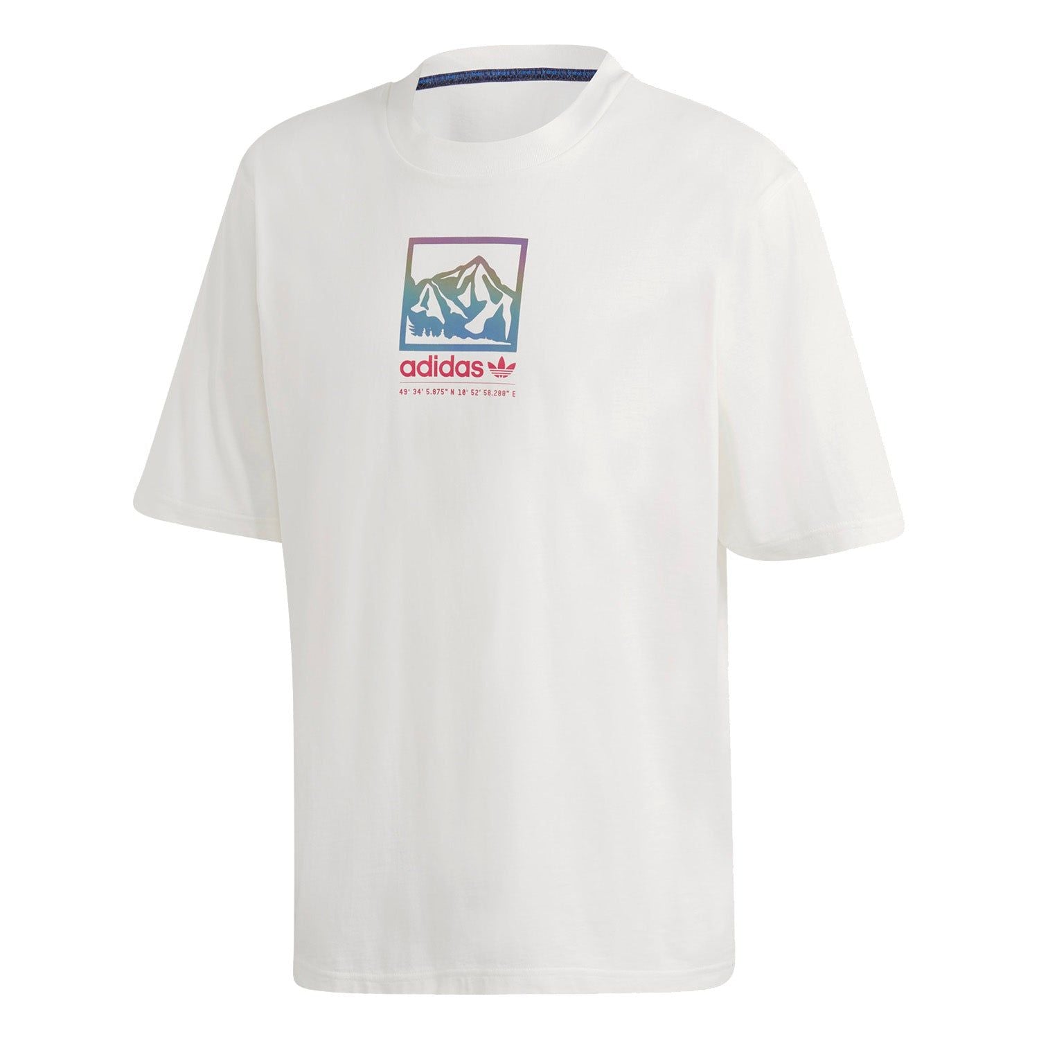 adidas Originals Adiplore 2.0 Centre Logo Tee - Off White - ViaductClothing -  -  