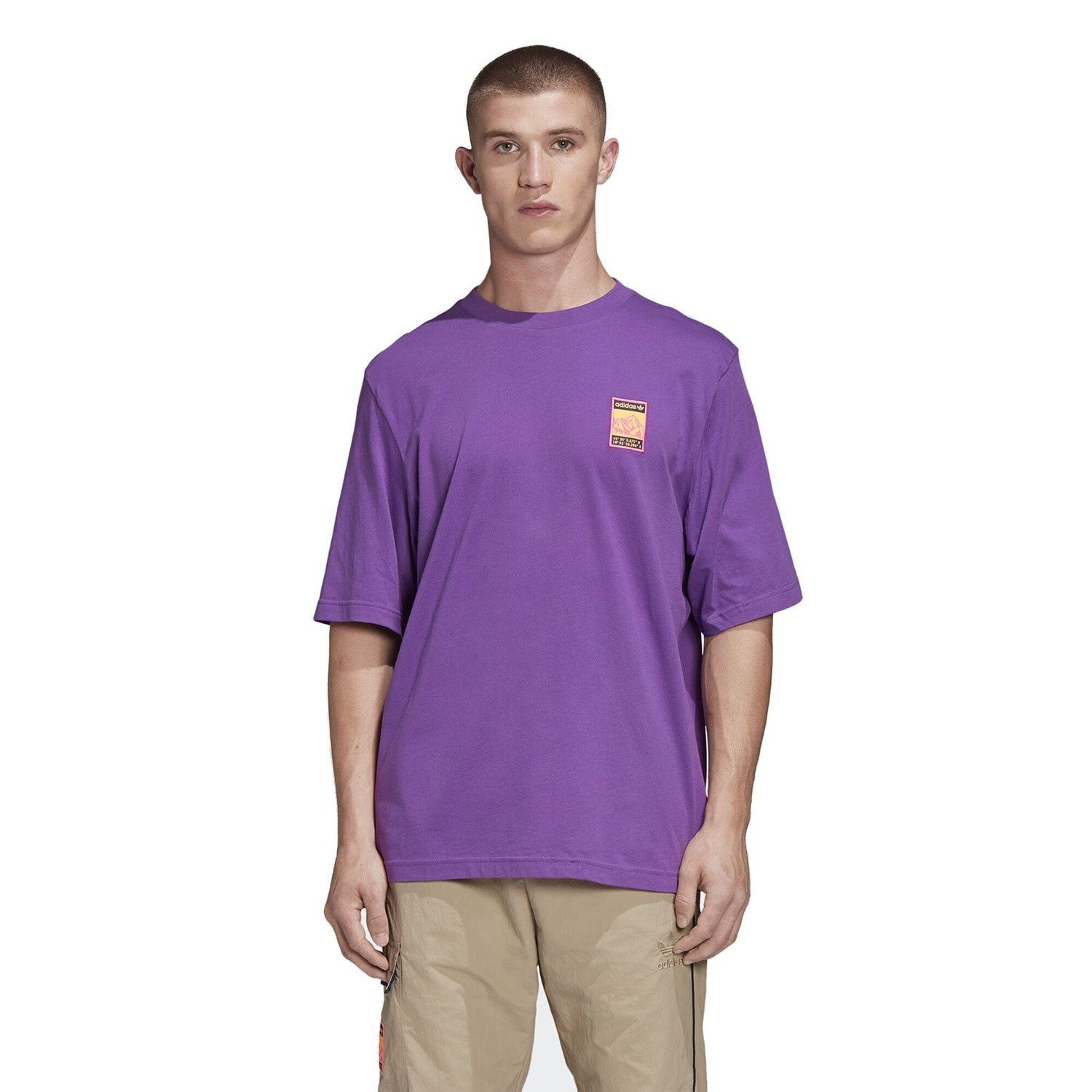 adidas Originals Adiplore Graphic T Shirt - Active Purple - ViaductClothing -  -  