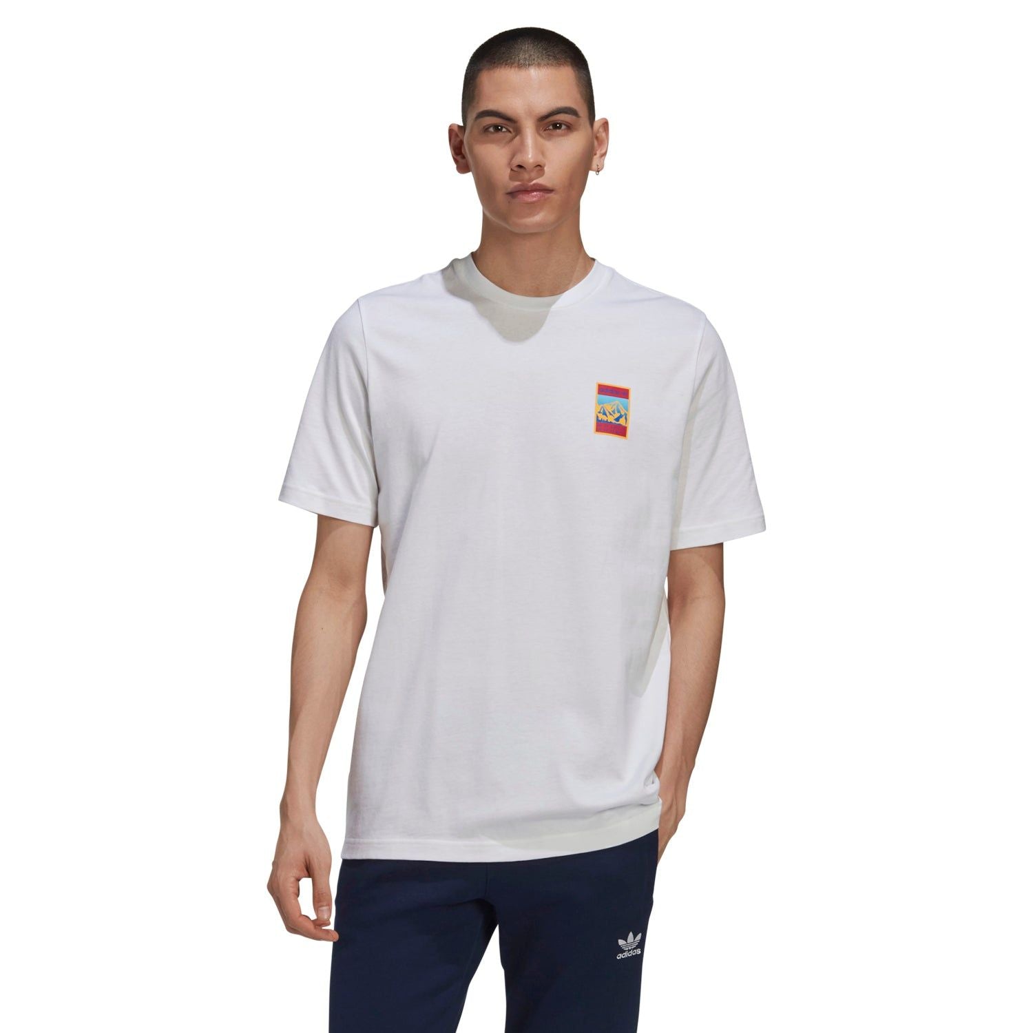 adidas Originals Adiplore Graphic T Shirt - White - ViaductClothing -  -  