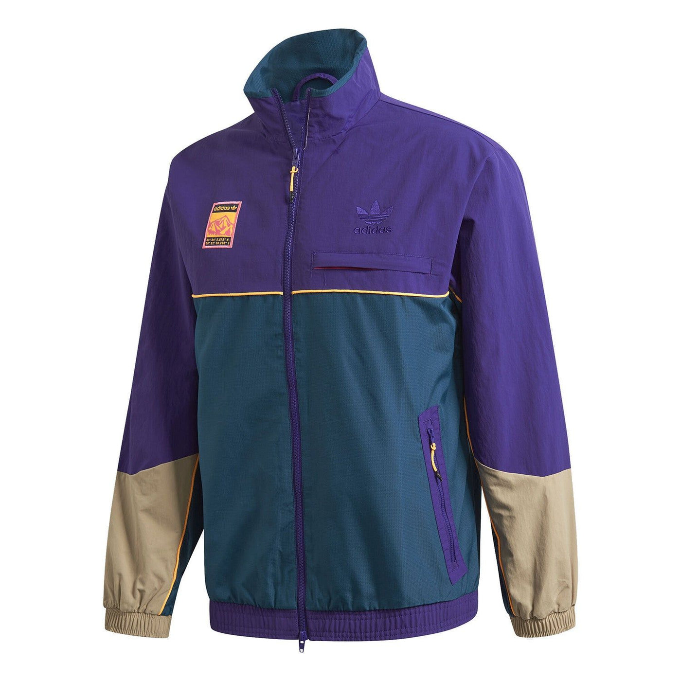 Adidas multicolor track jacket deals
