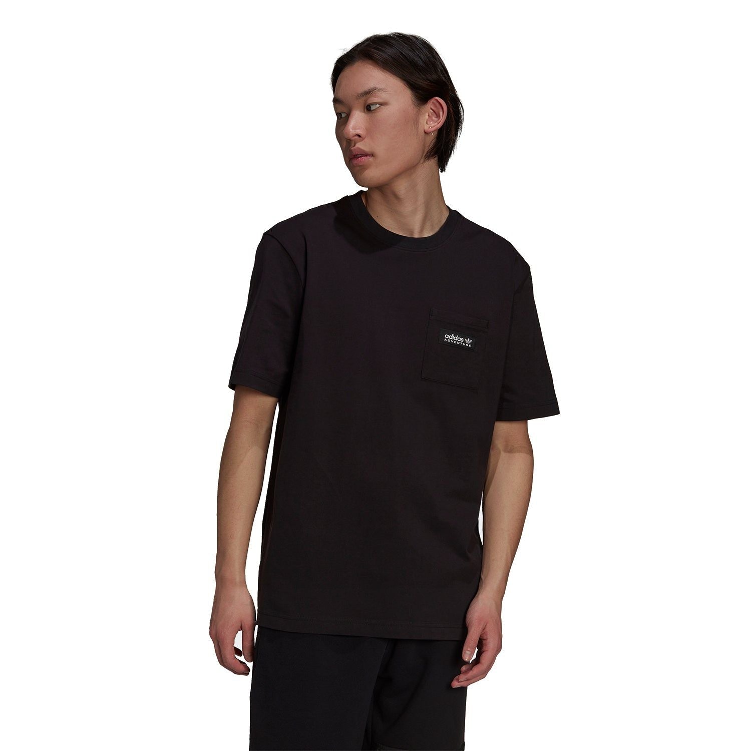 adidas Originals Adventure Futura Pocket T-Shirt - Black - ViaductClothing -  -  