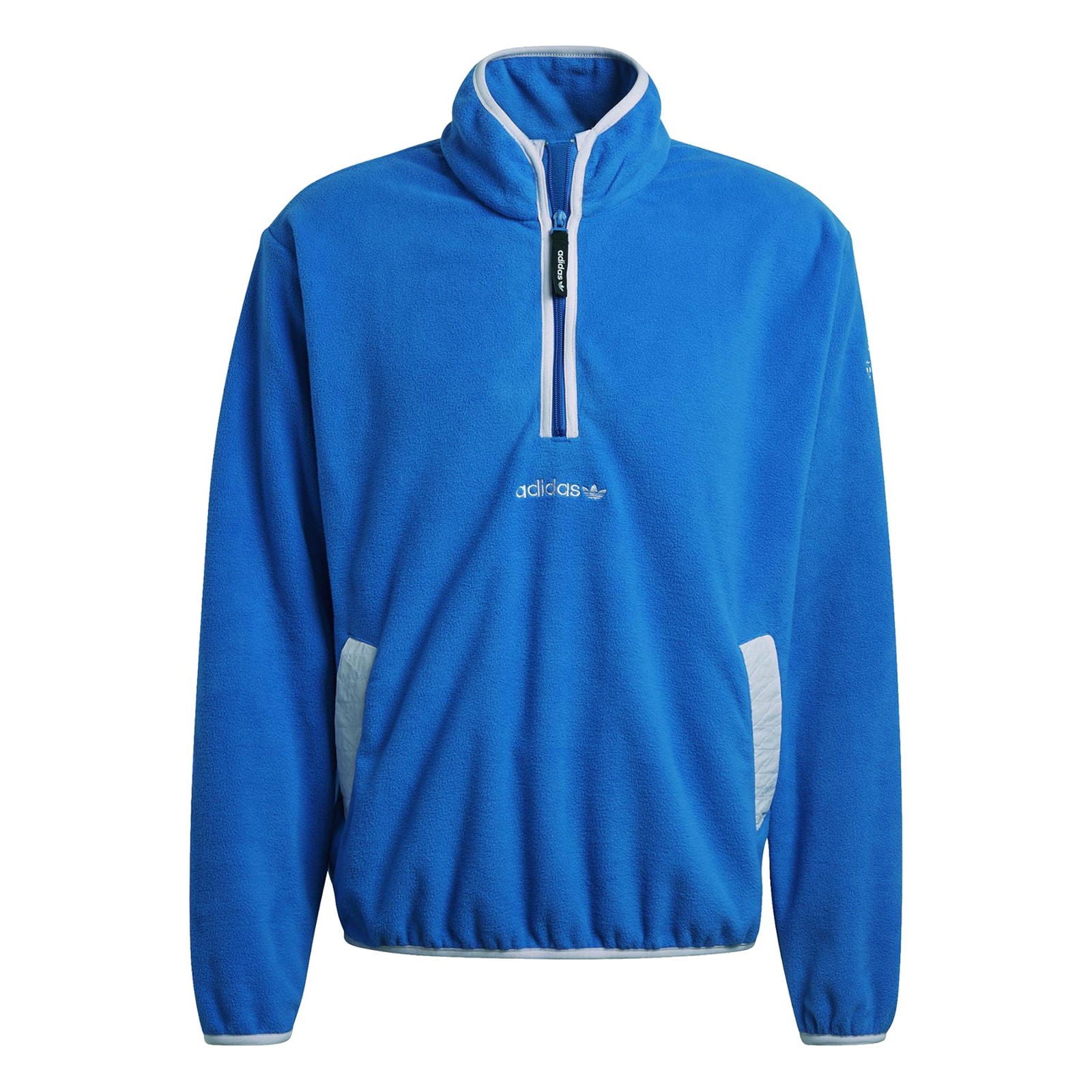 Adidas originals adventure half zip fleece in gre top