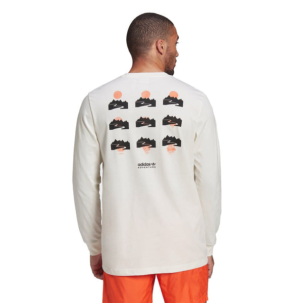 adidas Originals Adventure Longsleeve Tee - Off White - ViaductClothing -  -  