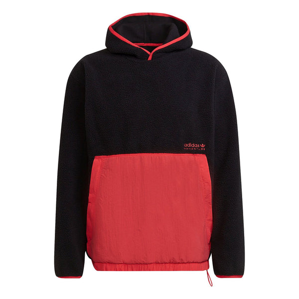 Adidas originals polar fleece hoodie in black hot sale