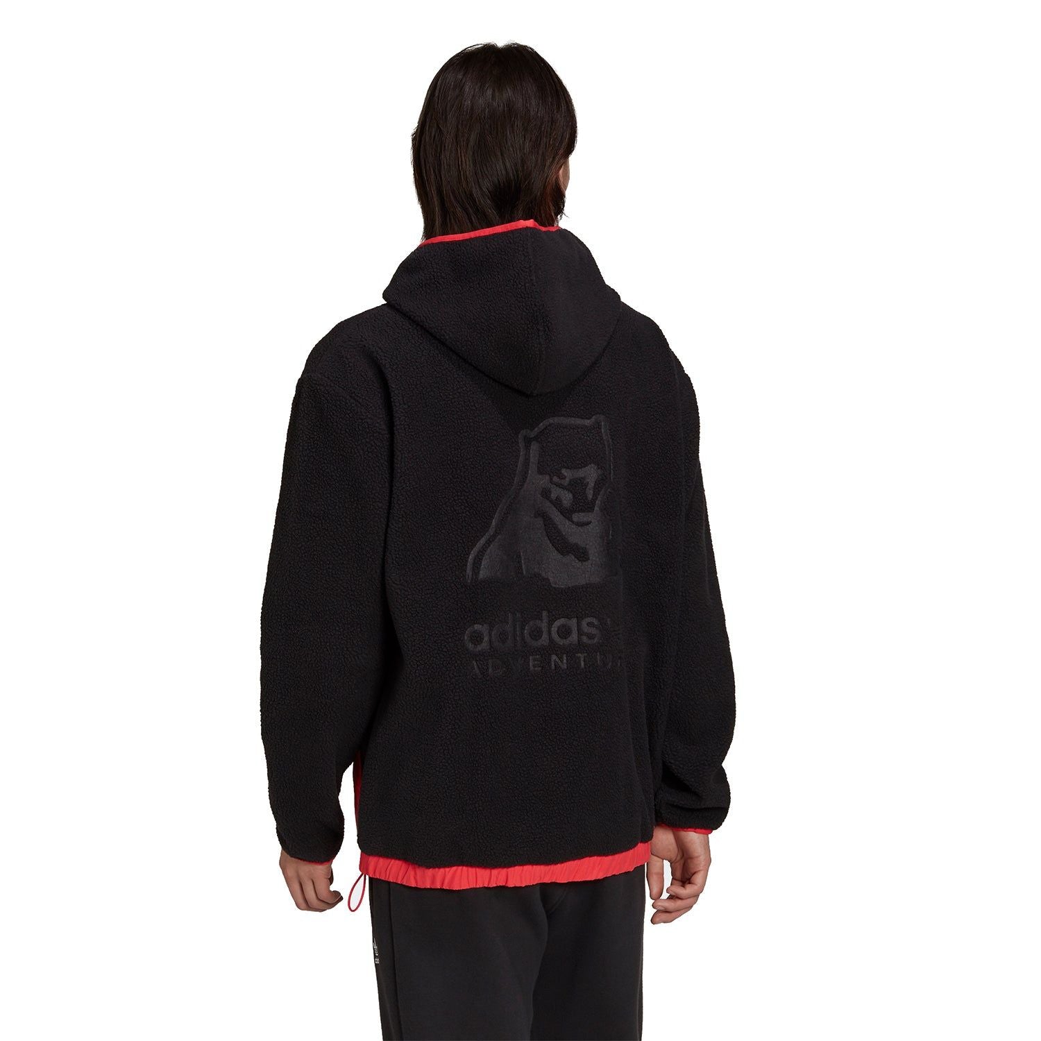 adidas Originals Adventure Polar Fleece Hoodie - Black - ViaductClothing -  -  