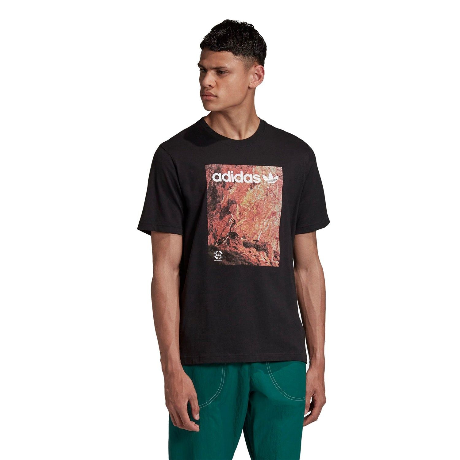 adidas Originals Adventure Tee - Black - ViaductClothing -  -  