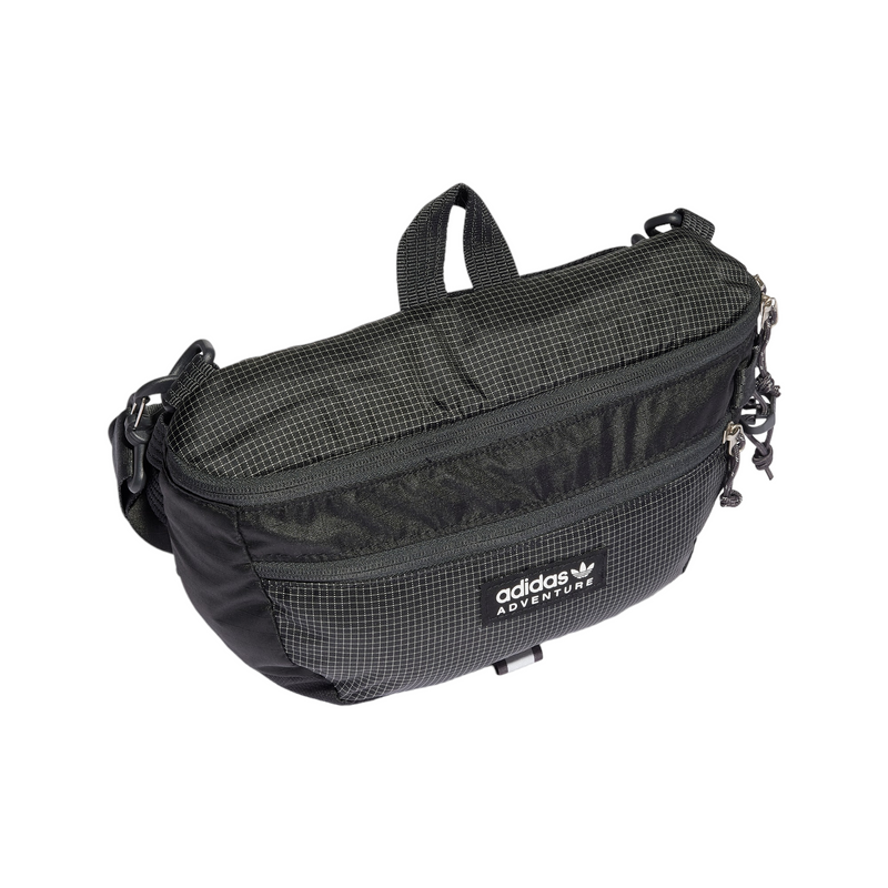 adidas Originals Adventure Waist Bag Large Black HL6778 ViaductClothing