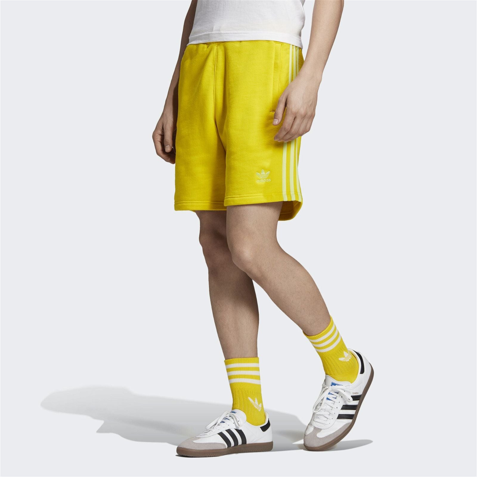 adidas Originals BLC 3-Stripes Shorts - Yellow - ViaductClothing -  -  