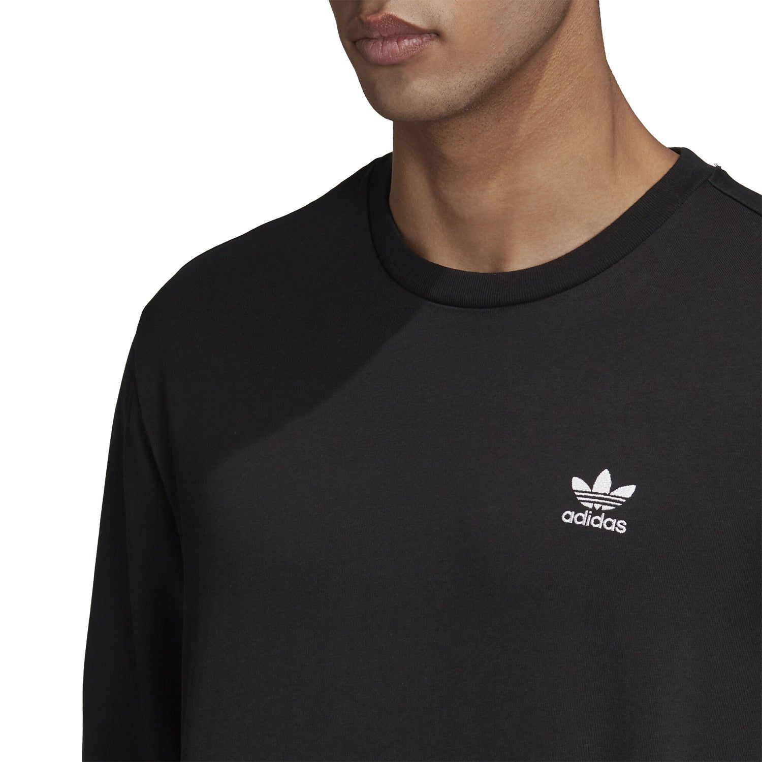 adidas Originals Back + Front Trefoil Long Sleeve T-Shirt - Black - ViaductClothing -  -  