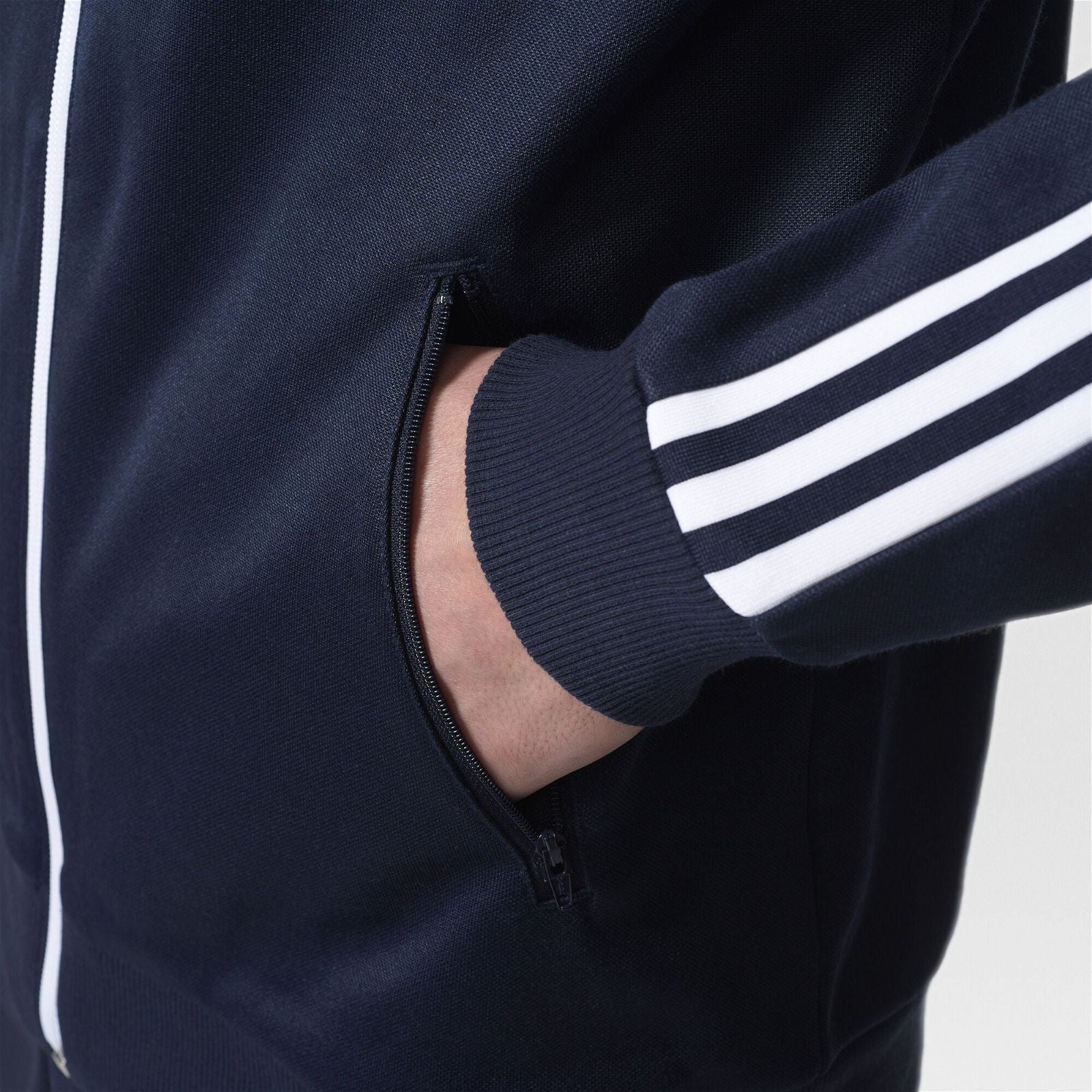 adidas Originals Beckenbauer Jacket - Navy - ViaductClothing -  -  