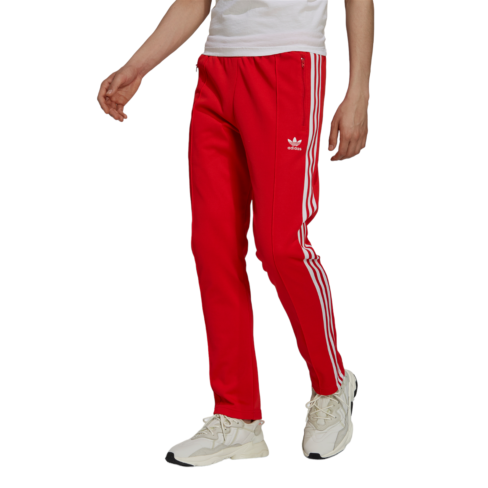 adidas Originals Beckenbauer Track Pants - Red - ViaductClothing -  -  
