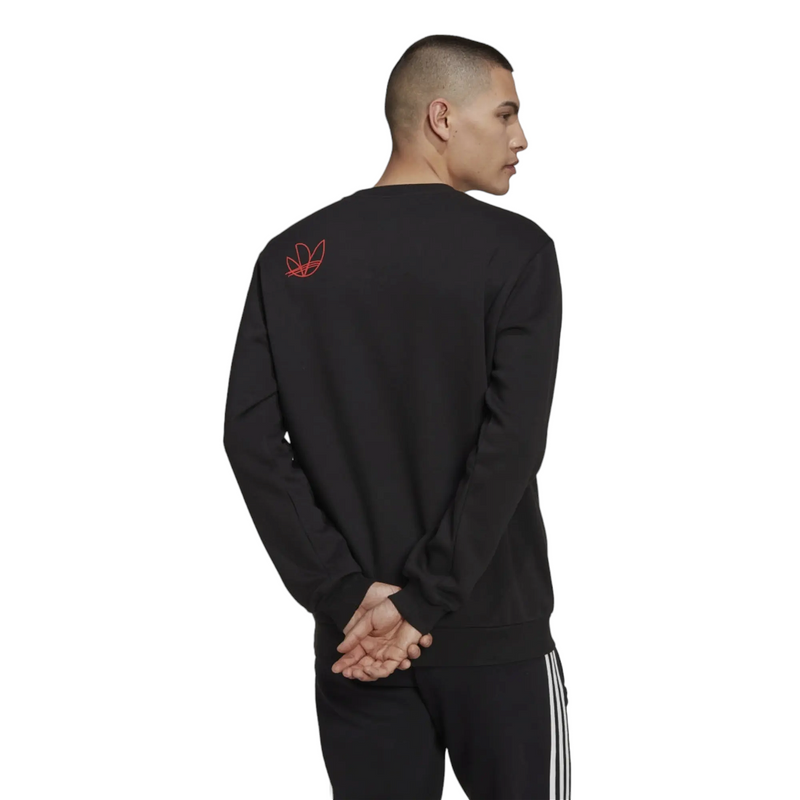 adidas Originals Berlin Logo Trefoil Sweatshirt Black H52199 ViaductClothing